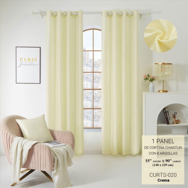 Cortina chantun crema