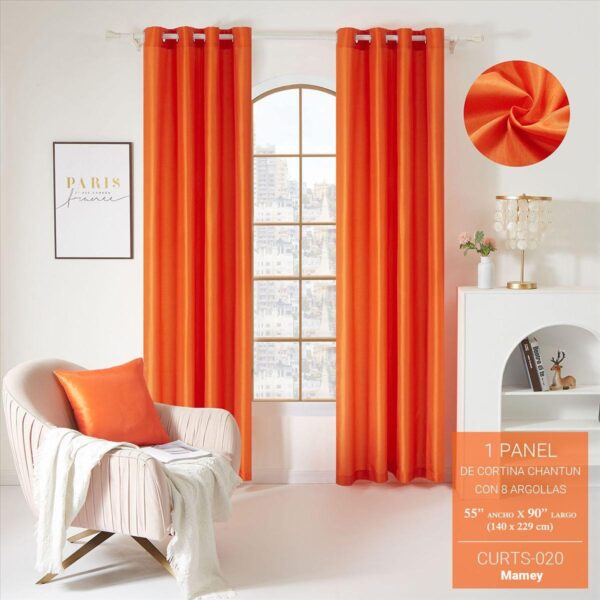 Cortina chantun naranja
