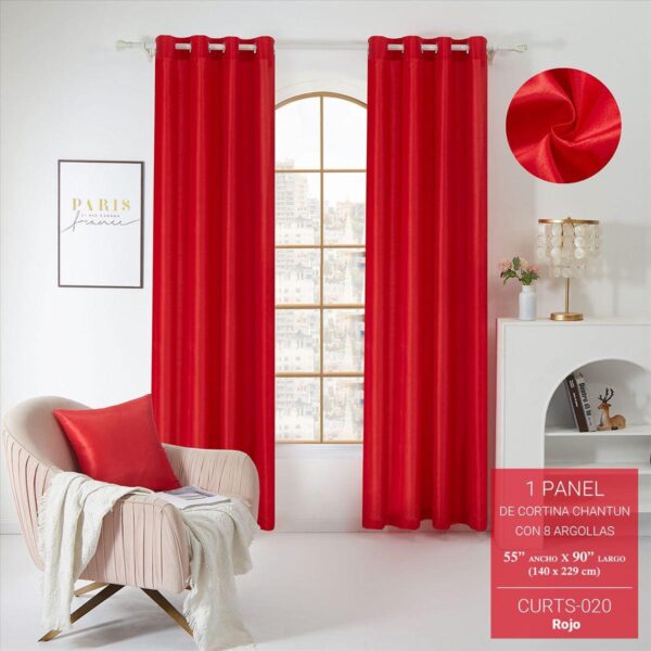 Cortina chantun rojo