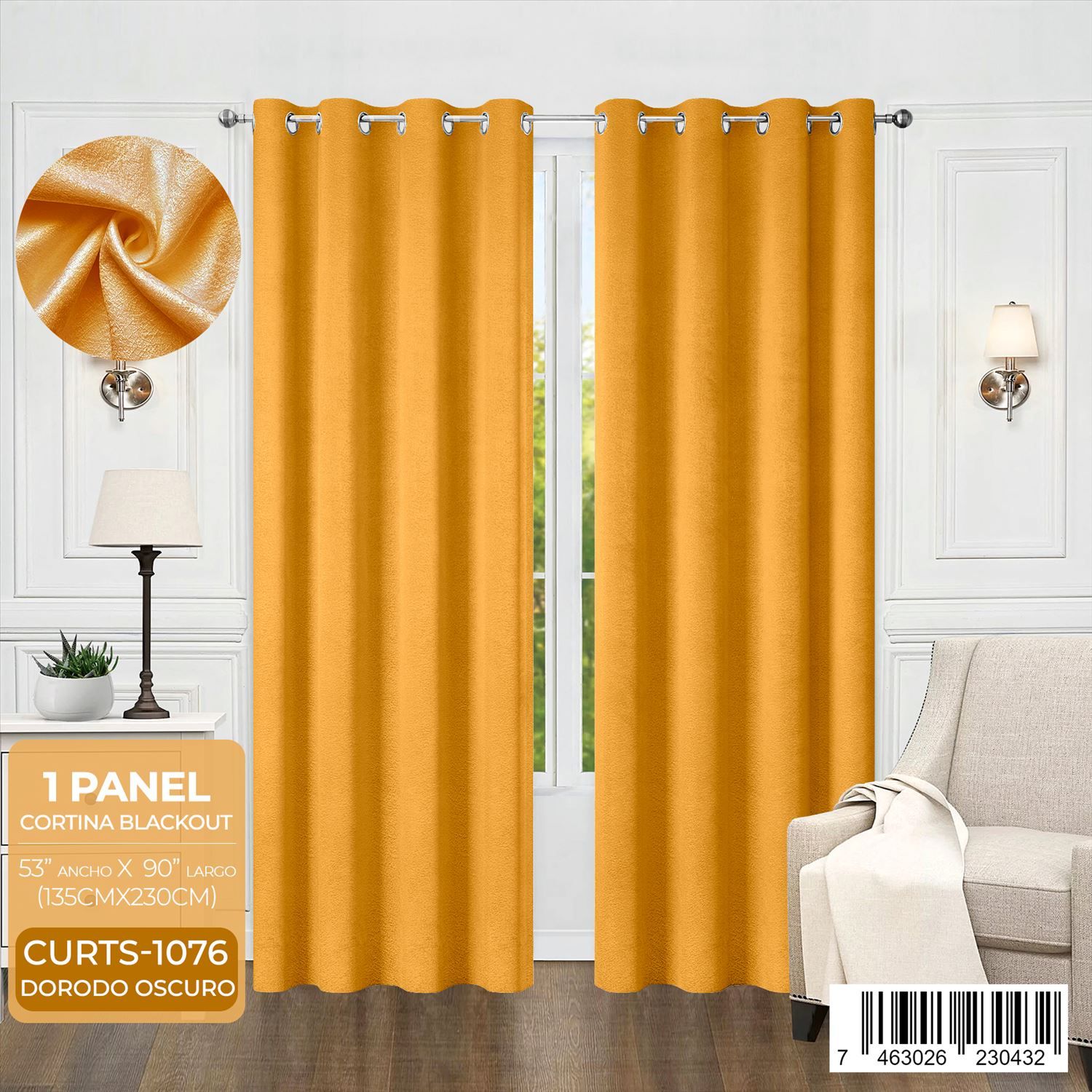 Cortina blackout con relieve - Imagen 8