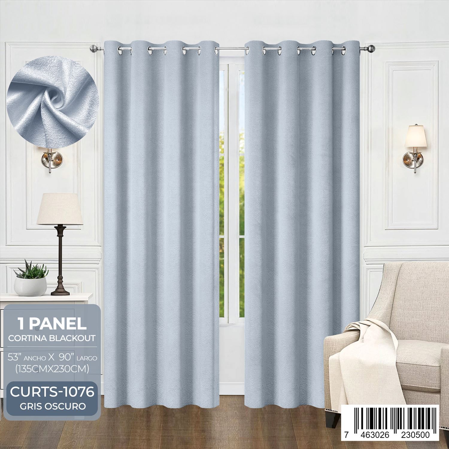 Cortina blackout con relieve - Imagen 3