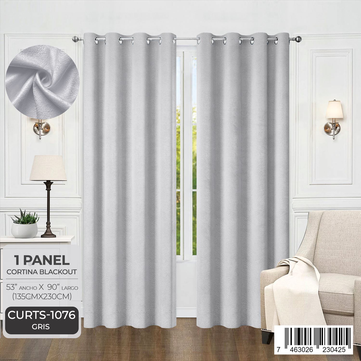 Cortina blackout con relieve - Imagen 2