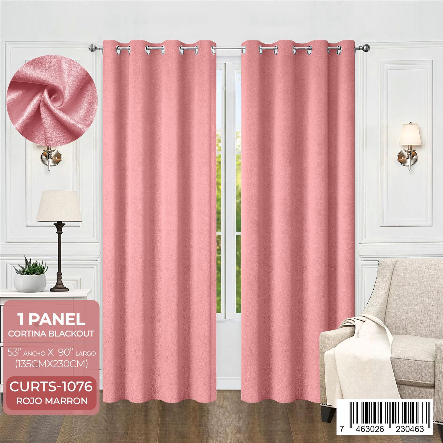 Cortina blackout con relieve - Imagen 4