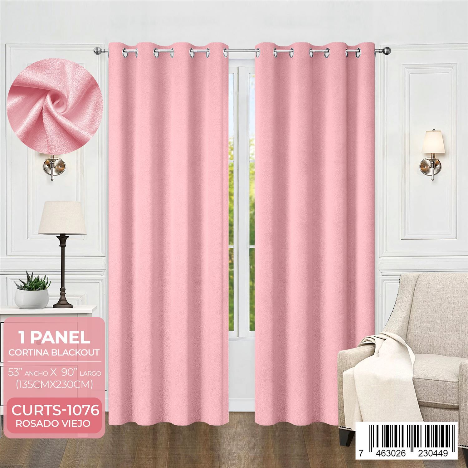 Cortina blackout con relieve - Imagen 5