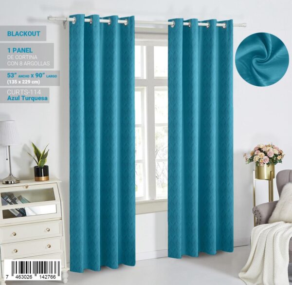 Cortina blackout con relieve - Imagen 6