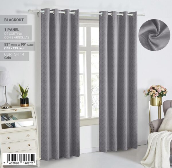 Cortina blackout con relieve - Imagen 10