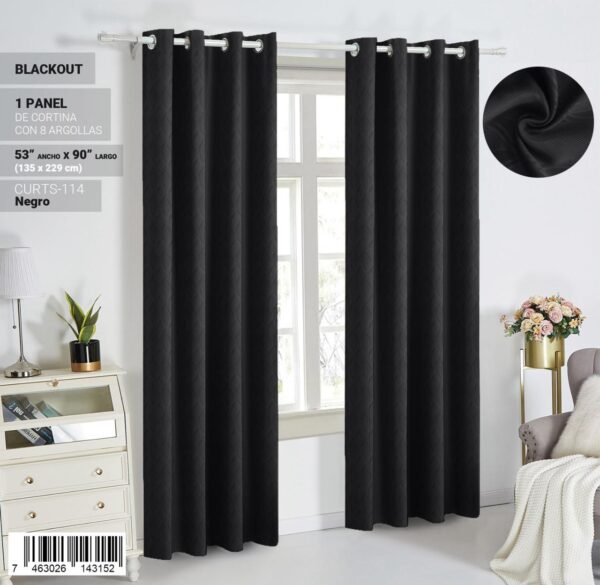Cortina blackout con relieve - Imagen 11