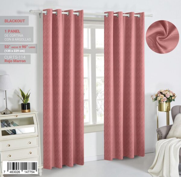 Cortina blackout con relieve - Imagen 12