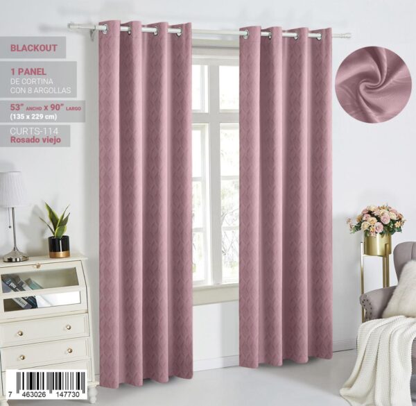 Cortina blackout con relieve - Imagen 14