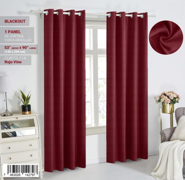 Cortina blackout con relieve - Imagen 3
