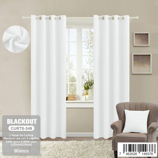 Cortina blackout liso - Imagen 3