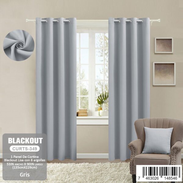 Cortina blackout liso - Imagen 8
