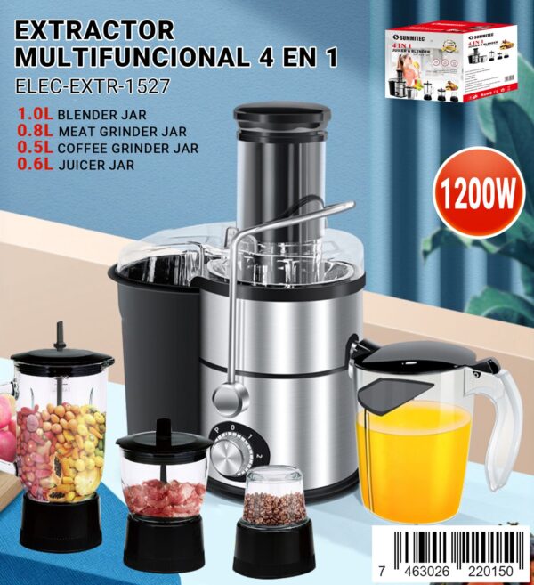 Extractor multifuncional 4 en 1