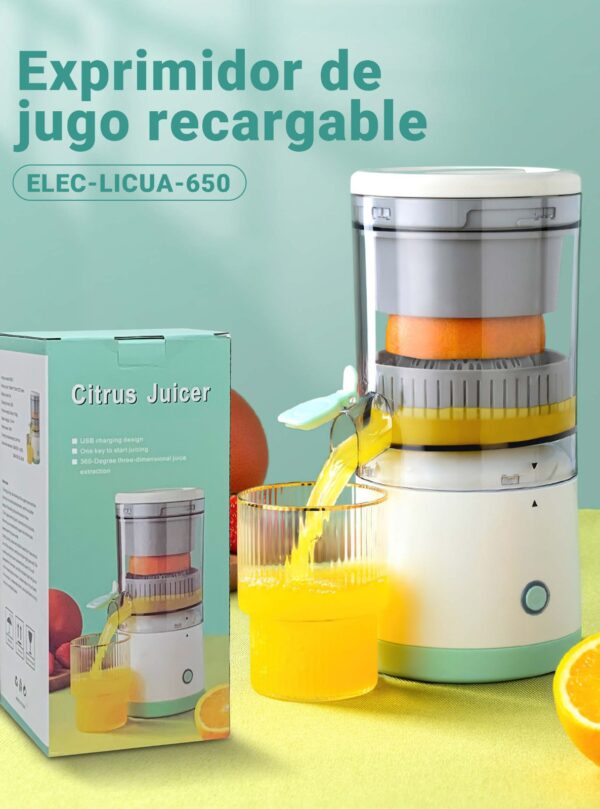 Exprimidor de jugo recargable