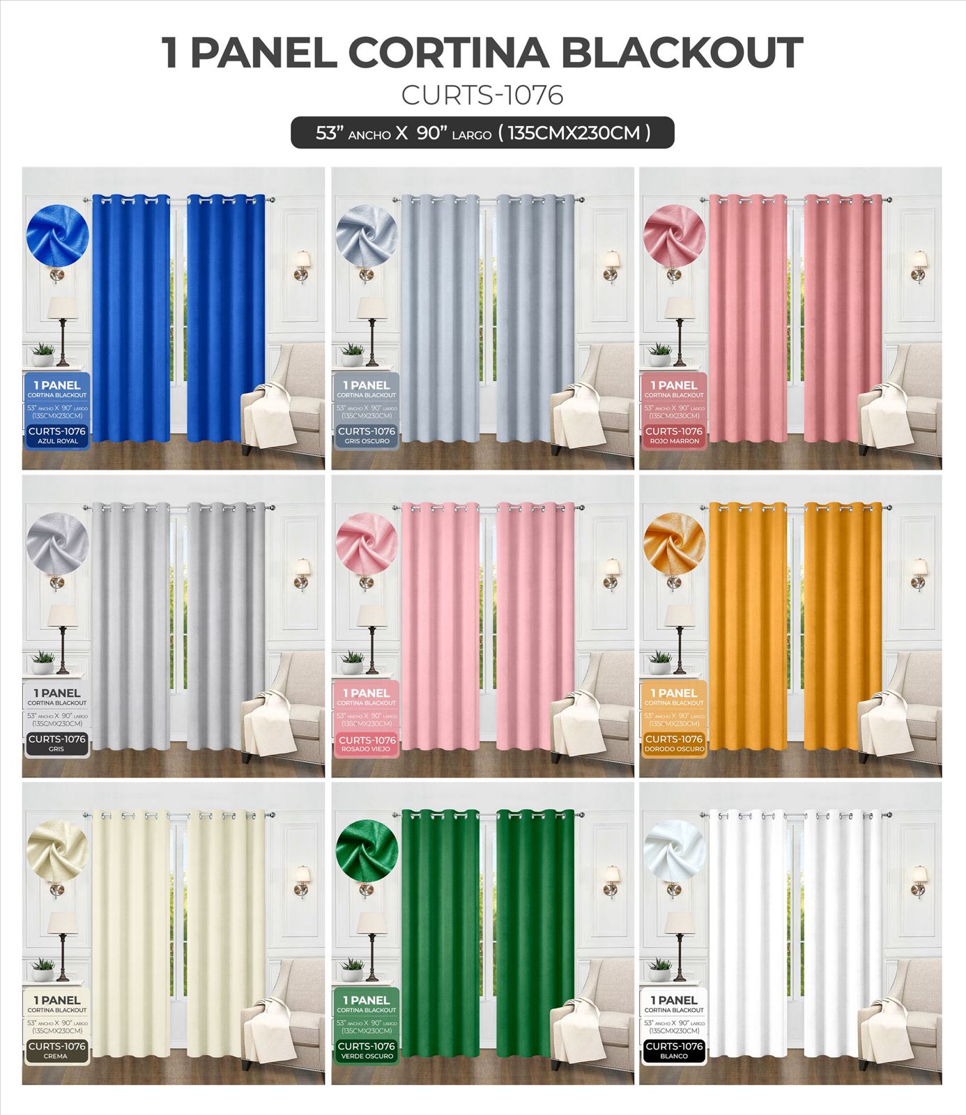 Cortina blackout con relieve - Imagen 9