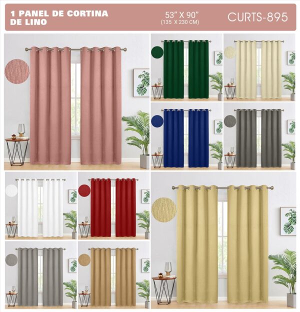 Cortina de lino gueso - Imagen 8