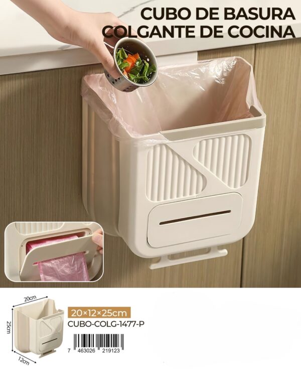 Cubo de basura colgante pequeño