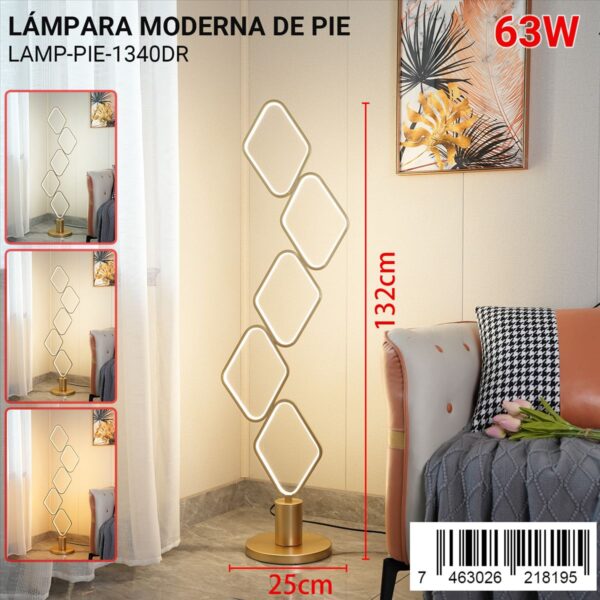 Lámpara moderna de piso