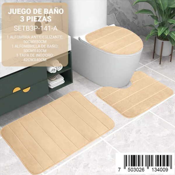 Juego de baño de 3 piezas