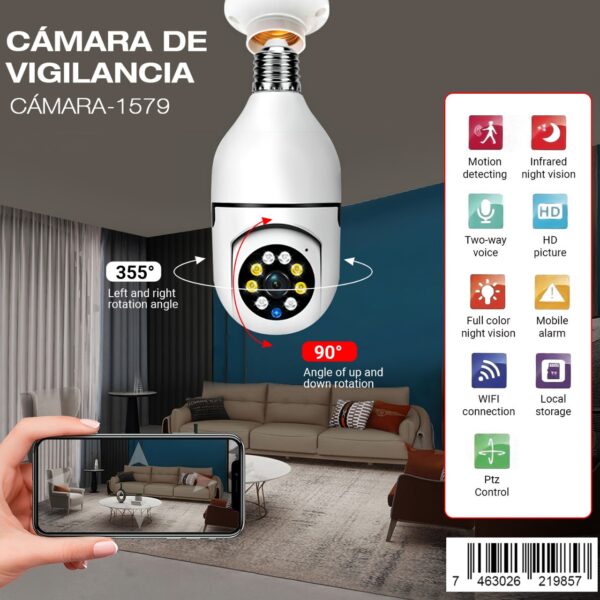 Cámara de vigilancia Inteligente 360°