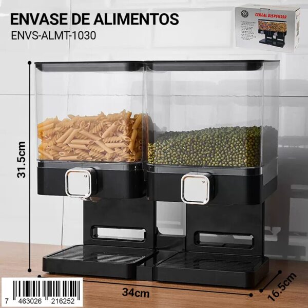 Envase con dispensador de alimentos
