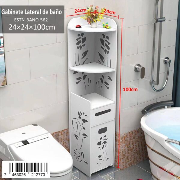 Gabinete esquinero de baño