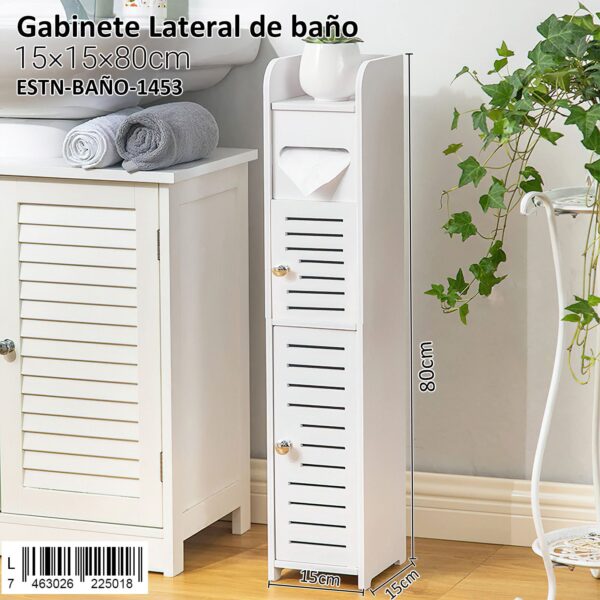 Gabinete lateral de baño
