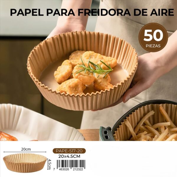 Papel para freidora de aire