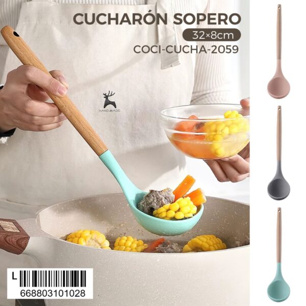 Cucharón sopero de silicona