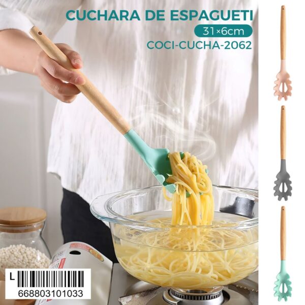 Cuchara de espagueti de silicona