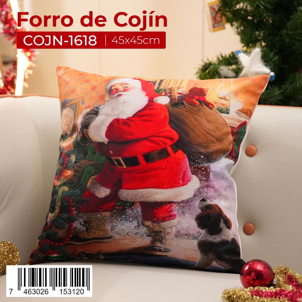 Forro de cojín de navidad - Imagen 5