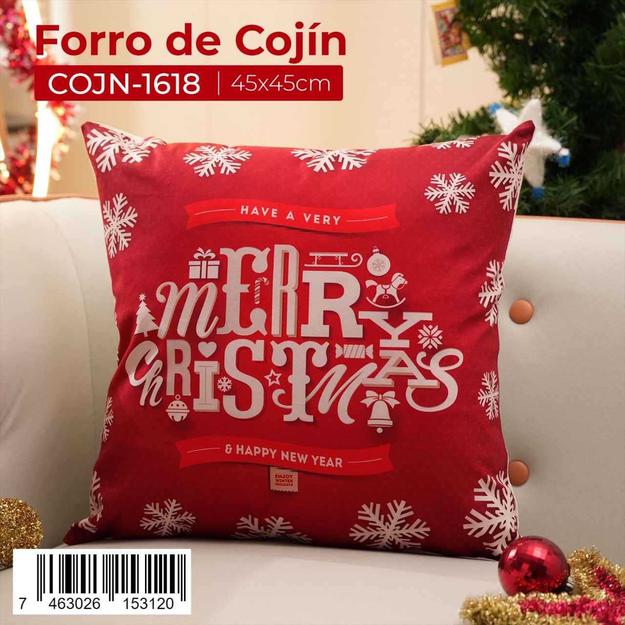 Forro de cojín de navidad - Imagen 4