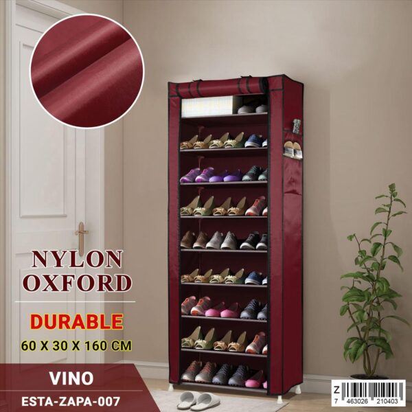 Zapatera de tela con 9 niveles - Imagen 10