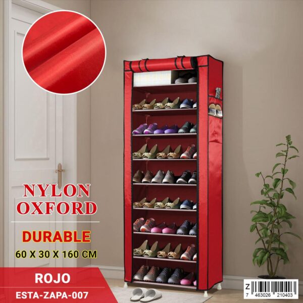 Zapatera de tela con 9 niveles - Imagen 8