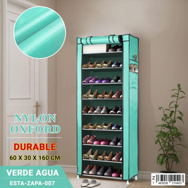 Zapatera de tela con 9 niveles - Imagen 9