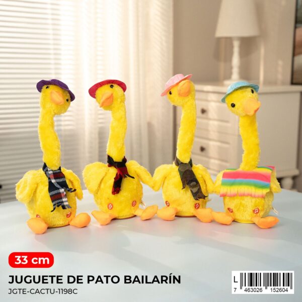 Pato bailarín con música