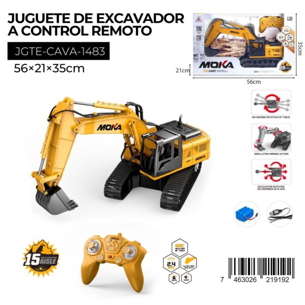Excavador a control remoto