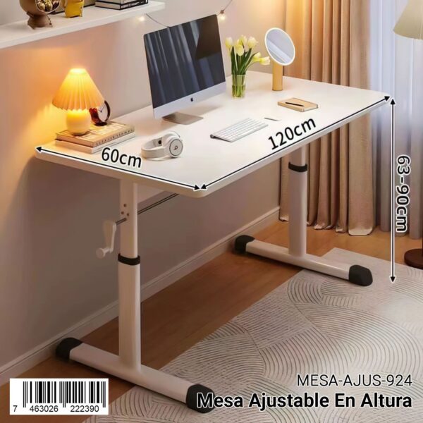 Mesa con altura ajustable