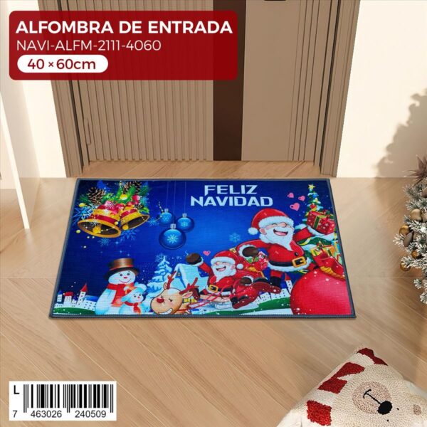 Alfombra de entrada navideña