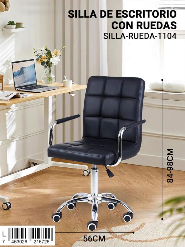 Silla ejecutiva de escritorio con ruedas