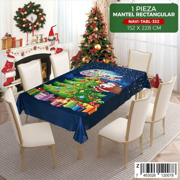 Mantel navideño para mesa de 6 sillas - Imagen 7