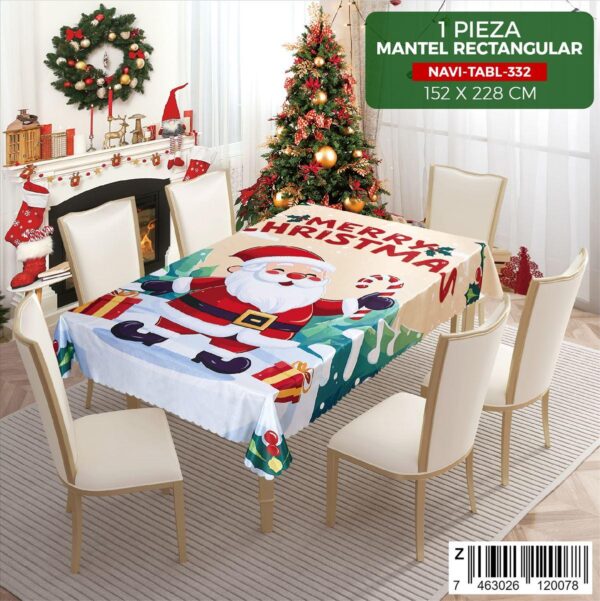 Mantel navideño para mesa de 6 sillas - Imagen 8