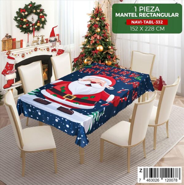 Mantel navideño para mesa de 6 sillas - Imagen 9