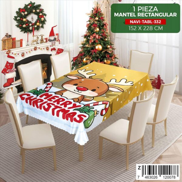 Mantel navideño para mesa de 6 sillas - Imagen 10