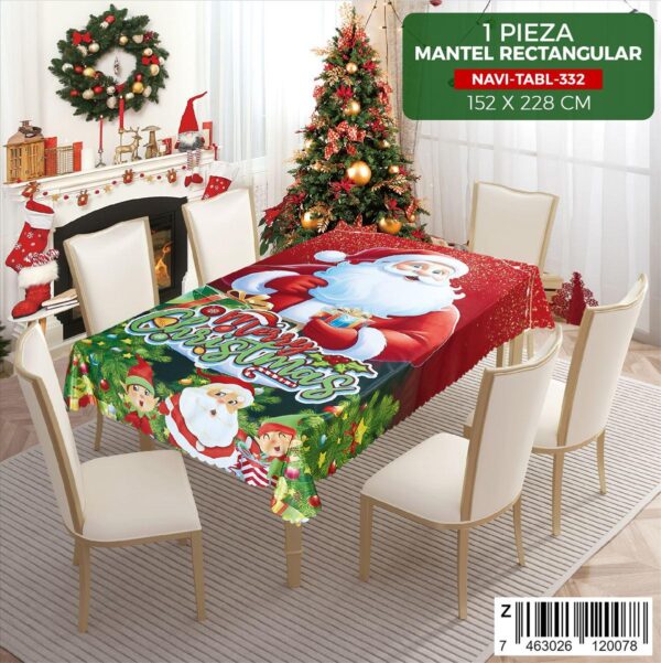Mantel navideño para mesa de 6 sillas - Imagen 11