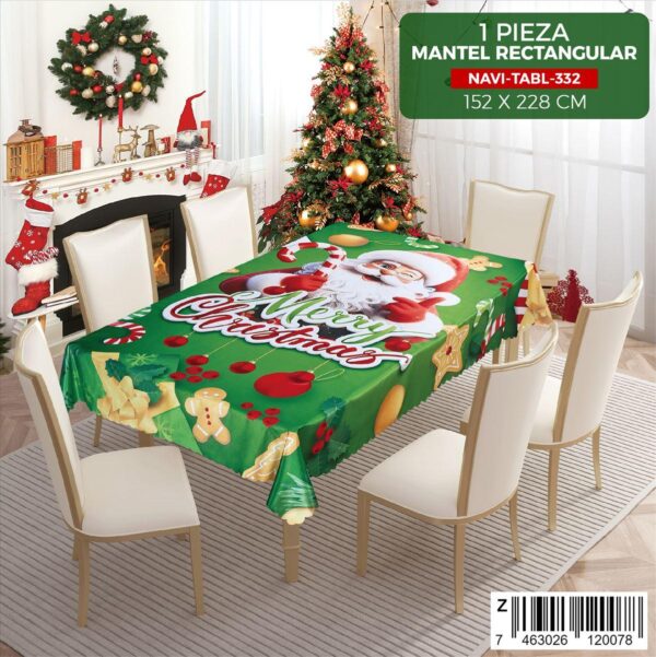Mantel navideño para mesa de 6 sillas - Imagen 12