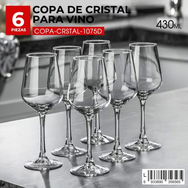Copa de cristal de 430 ml