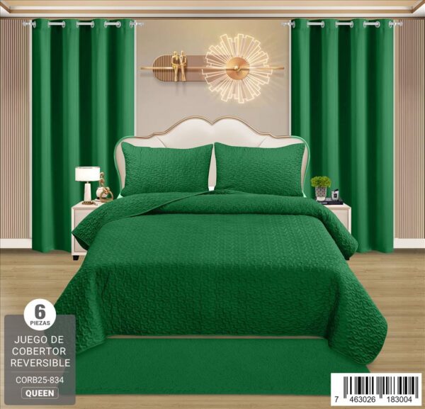 Juego de cobertor de 6 piezas Queen