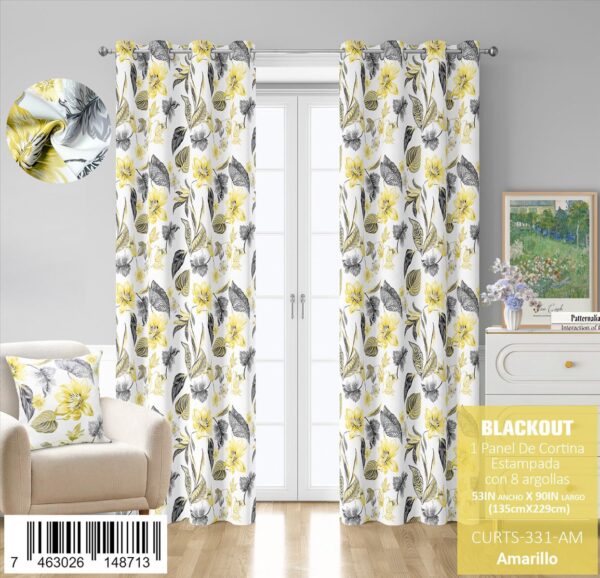 Cortina blackout estampada - Imagen 10