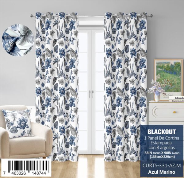 Cortina blackout estampada - Imagen 11